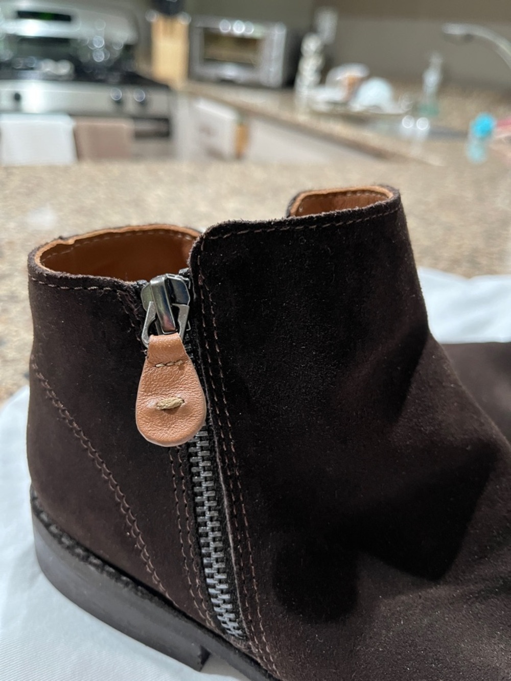 gentle souls Dark Brown Suede Ankle Booties - Picture 2 of 7